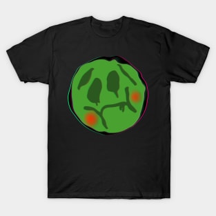Ew Sick Emoji Green T-Shirt